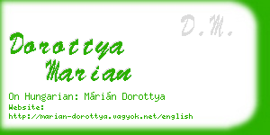 dorottya marian business card